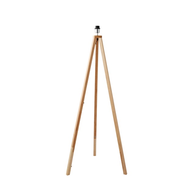 ValueLights Barbro Light Wood Tripod Design Floor Lamp Base