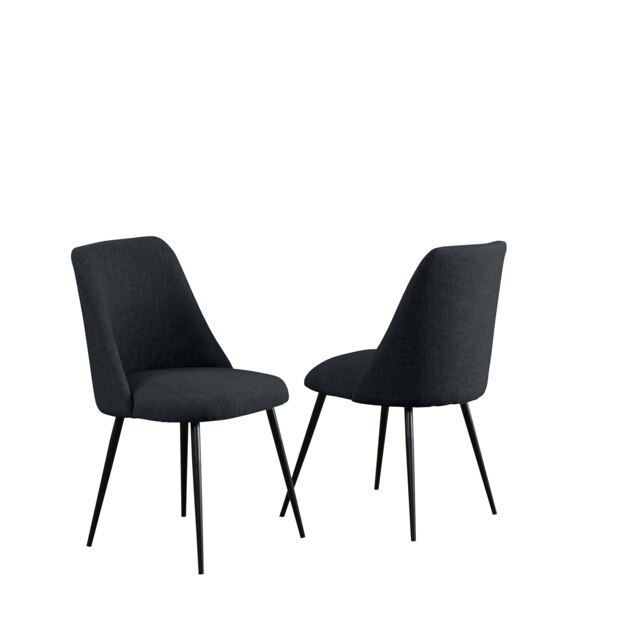 Set of 2 Morandi Fabric Dining Chairs - Set of 2