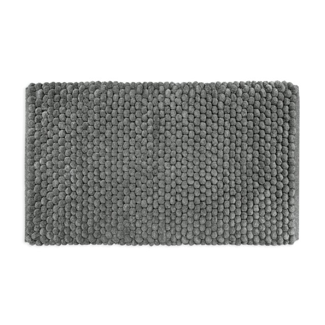 "Thick Chunky Bobble Bath Mat 50 x 80cm - Non Slip Bathroom Rug Grey Charcoal Grey 50 x 80cm (20 x 32"") 1"