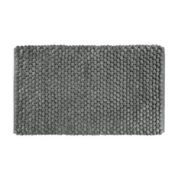"Thick Chunky Bobble Bath Mat 50 x 80cm - Non Slip Bathroom Rug Grey Charcoal Grey 50 x 80cm (20 x 32"") 1"