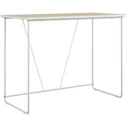Dante Writing Desk in Natural / Metal Frame Cream Natural