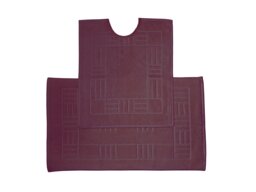 Chatsworth Pure Cotton Bath Mats Super Soft and absorbent (85x50 cm) Purple Damson 80x50 cm 1