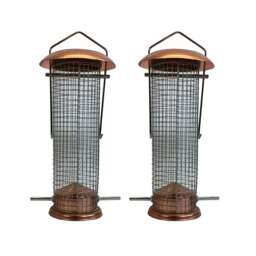 Copper Style Hanging Bird Nut Feeder (Set of 2)