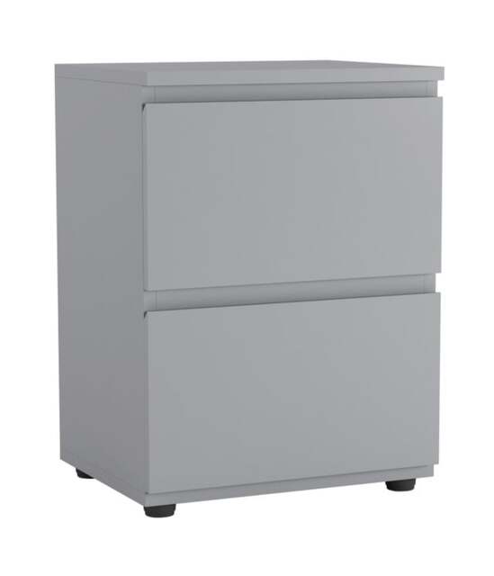 Skagen Minimalist Chest of 2 Drawers Grey Grey & Grey 1
