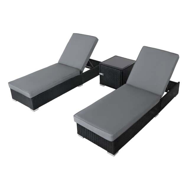 Rattan Sun Lounger Set