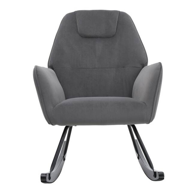 Living and home Comfy Nursery Rocking Chair - Grey