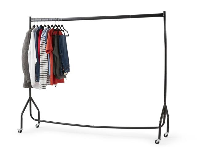 House of Home Clothes Rail Superior Heavy Duty Rack With Wheels 6FT Long x 5FT Tall