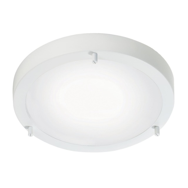 Nordlux Ancona Indoor Ceiling Light White Glass E27 Bathroom Safe - Mains Powered, IP44-43 White Wh