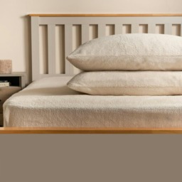 OHS 2 Pack Soft Cosy Teddy Fleece Pillowcases, 50x75cm - Cream