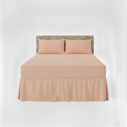 Fitted Valance Bed Sheet Polycotton Mattress Cover And Frill Easy Care Orange King