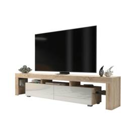 TV Unit TV Stand Oak White High Gloss Media Console Sideboard Storage Cabinet 200cm
