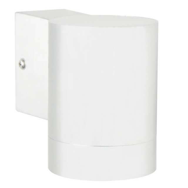 Nordlux Tin Outdoor Wall Light White Metal Solar GU10 Sensor Weatherproof - Mains Powered, IP54