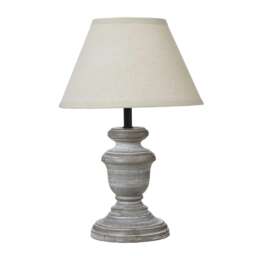 Hill Interiors Belluno Urn Table Lamp (UK Plug) - Grey - One Size