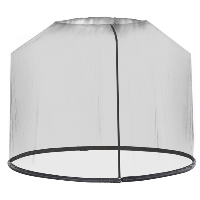 Outsunny 2.3m Garden Umbrella Parasol Table Net Cover Screen Bug Netting Cover Black