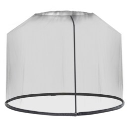 Outsunny 2.3m Garden Umbrella Parasol Table Net Cover Screen Bug Netting Cover Black