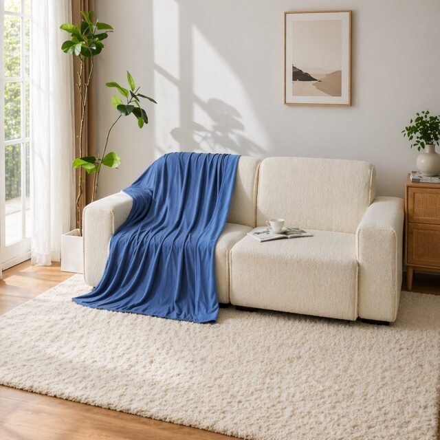 Dyzi Home Extra Soft & Lightweight Cooling Blanket, Arc-Chill & Hypoallergenic - 200 x 240cm