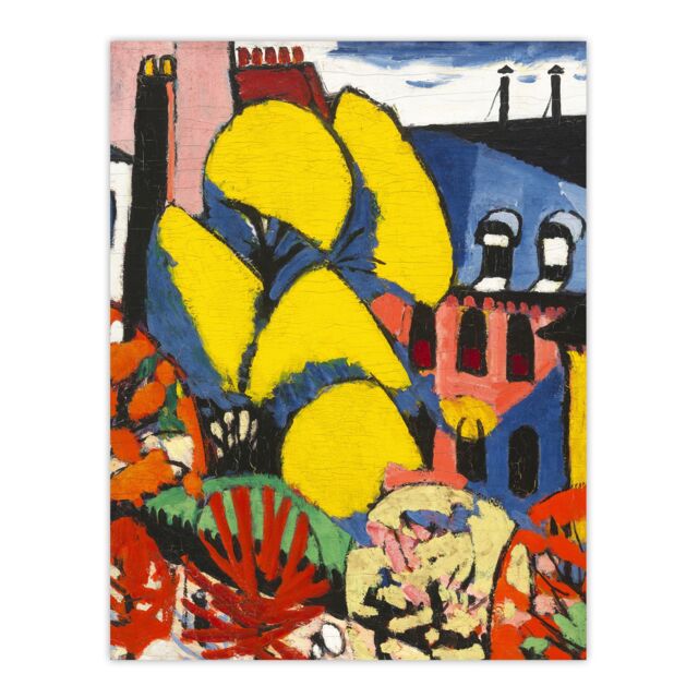 "Trees Urban Landscape Henry Lyman Sayen Wall Art Poster Print 12X16"""