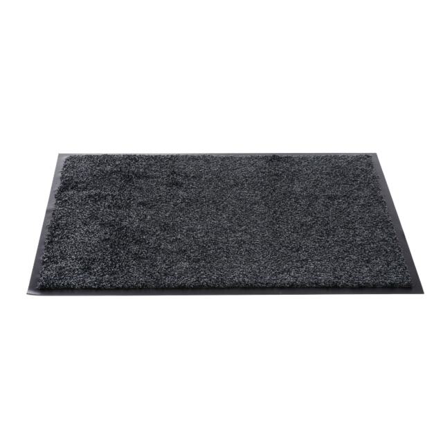 Sentry Barrington Cotton Washable Mat 16 x 24'' Charcoal - One Colour - One Size