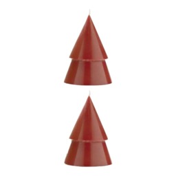 Originalhome Tree Christmas Candles (Pack of 2) Red Red One Size 1