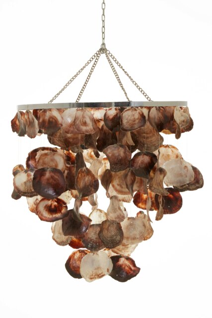 Orsina Natural Sea Shells Shade Pendant Light