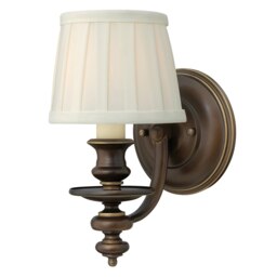 Dunhill 1 Light Indoor Wall Light Royal Bronze, E14
