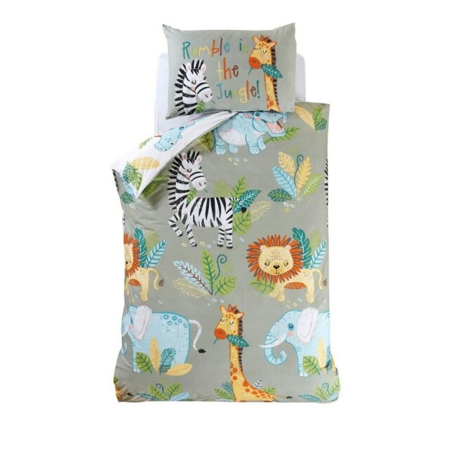 Rapport Rumble In The Jungle Duvet Cover Set - Multicoloured - Single Multi Single