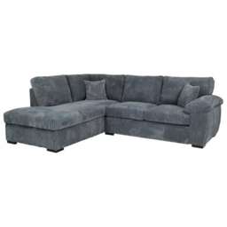 AMALFI LEFT HAND FACING SOFA IN GREY JUMBO CORD