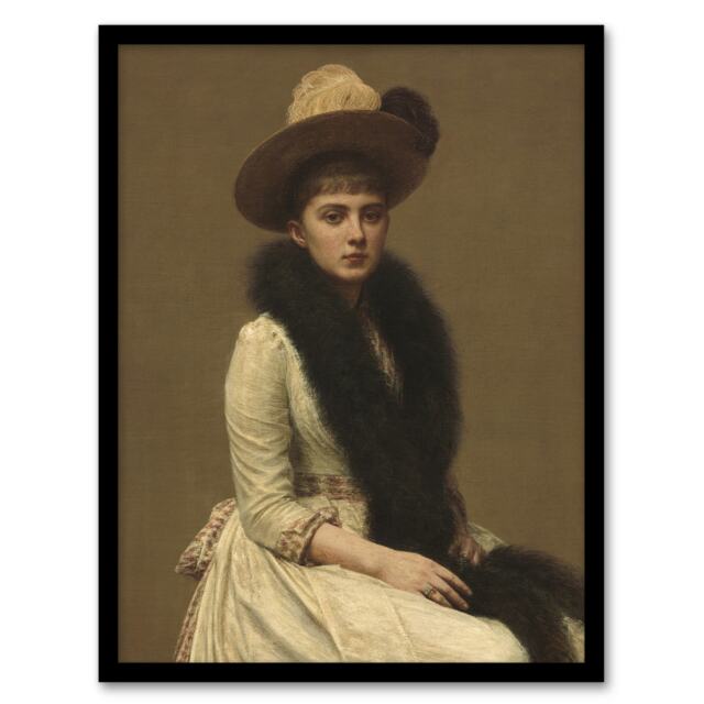 "Artists Niece Sonia Portrait Latour Framed Wall Art Print 12X16"""