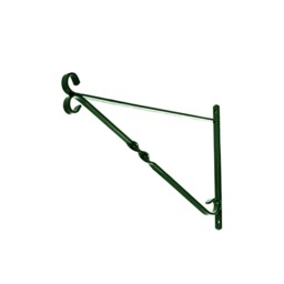 Leecroft Hanging Basket Brackets Green 12'' - One Colour - One Size