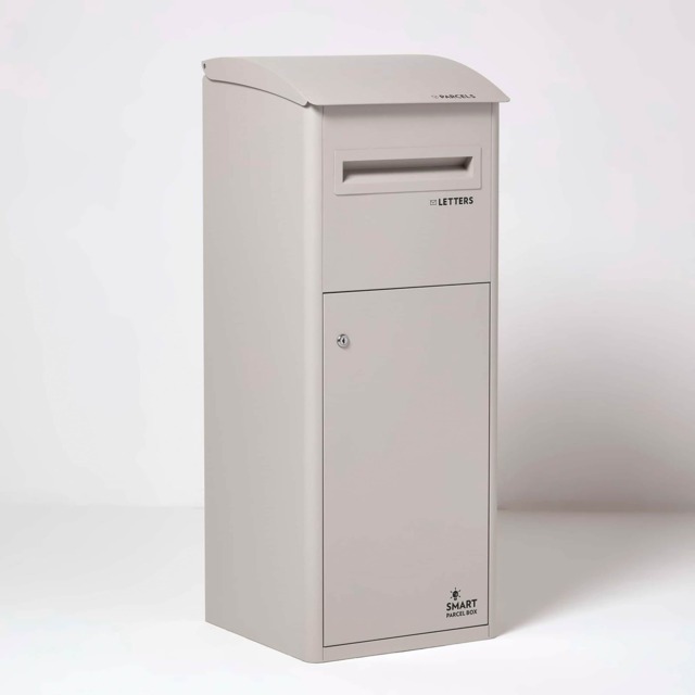 Smart Parcel Box® Extra-Large Slanted Top Front Access Stone Cream 1