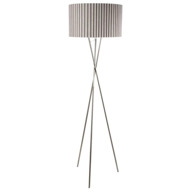 Sabella Tripod Floor Lamp Satin Nickel