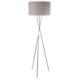 Sabella Tripod Floor Lamp Satin Nickel