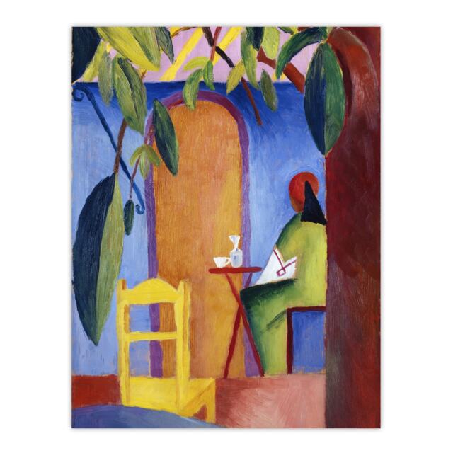 Turkish Cafe Modern Colourful August Macke Huge Wall Art Print 18X24 In