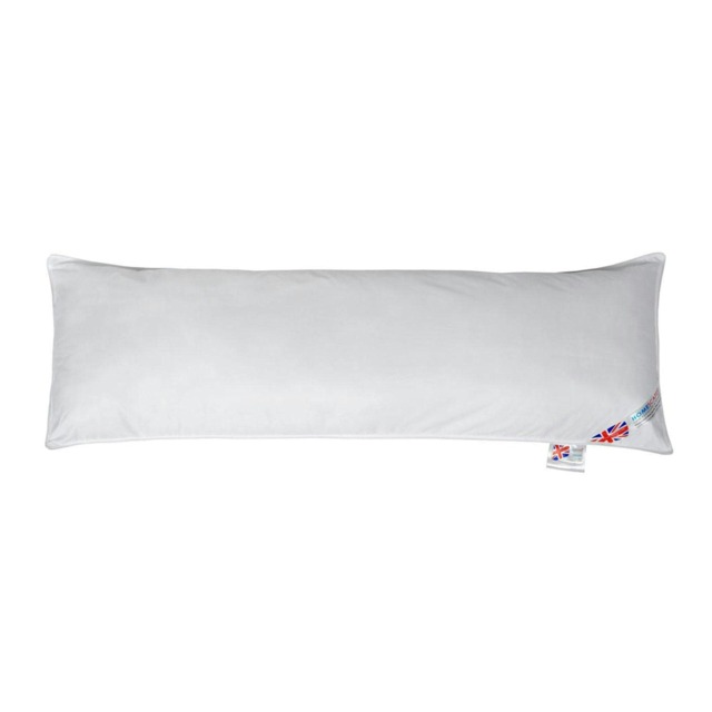 "Homescapes Super Microfibre Body Pillow White 48cm x 136cm (19"" x 54"")"