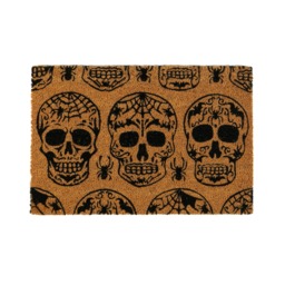 Nicola Spring Halloween Coir Door Mat - 60 x 40cm - Day of the Dead