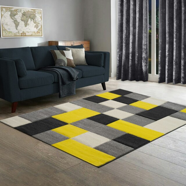Home Republic Dexter Carved Rug - 120 x 170 Yellow