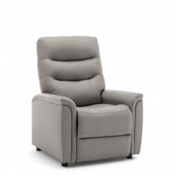 Faux Leather Grey Milazzo Recliner Chair