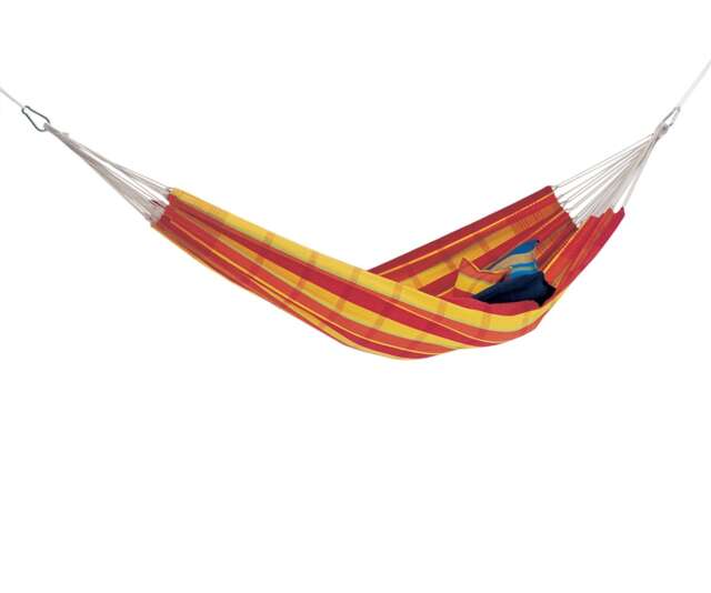 Barbados Papaya Double Cotton Traditional Garden Hammock With Bag Multi 4030454000567 Double 1