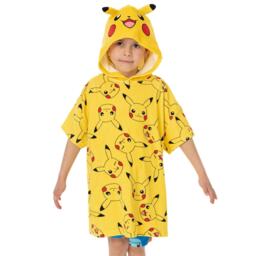Pokemon Childrens/Kids Pikachu Hooded Towel - Yellow - 3-6 Years