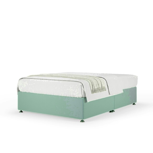 Ortho Classic Orthopaedic Duckegg Plush Velvet Divan Set Small Double