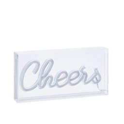 BHS Glow Kid's LED Cheers Light Box Table Lamp, White