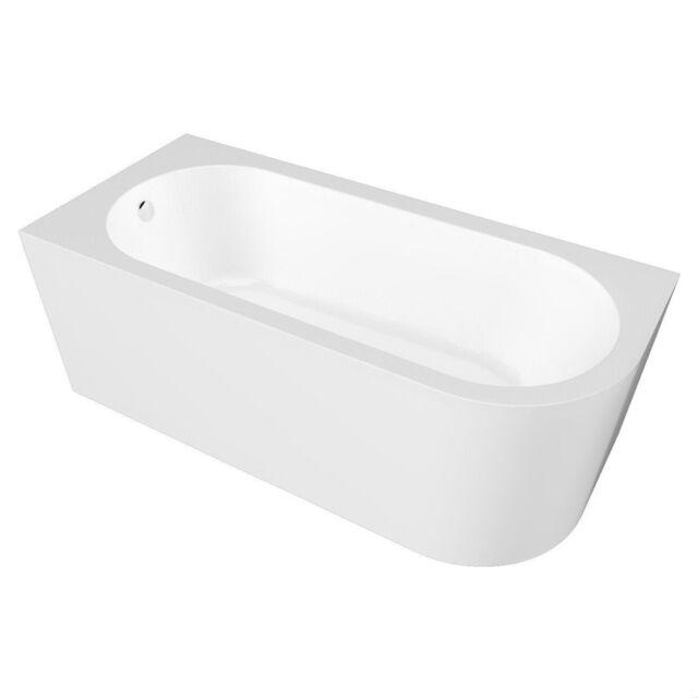 Balterley 1600mm Left-Hand Curved Bath With Legs And Panel
