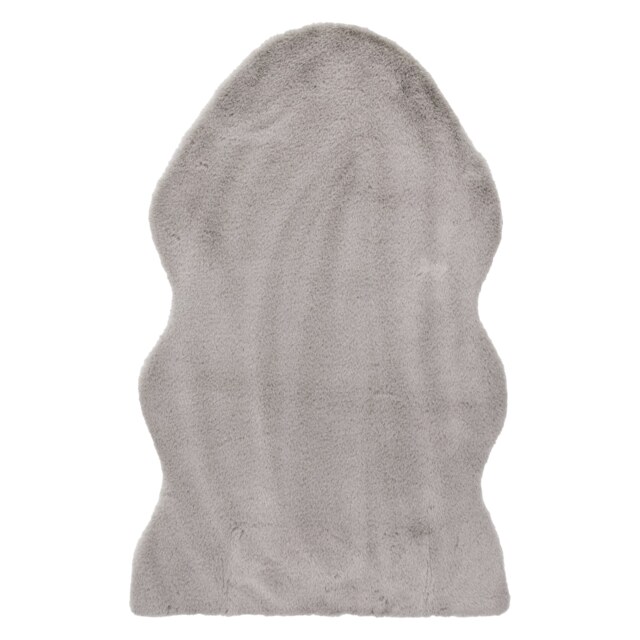 JVL Faux Fur Pelt Rug 60 x 90 cm – Soft Decorative Area Rug for Bedroom or Living Room, Light Taupe