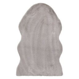 JVL Faux Fur Pelt Rug 60 x 90 cm – Soft Decorative Area Rug for Bedroom or Living Room, Light Taupe