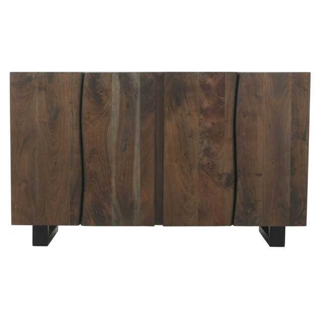 Linden Live Edge Wood Sideboard Brown