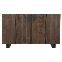 Linden Live Edge Wood Sideboard Brown