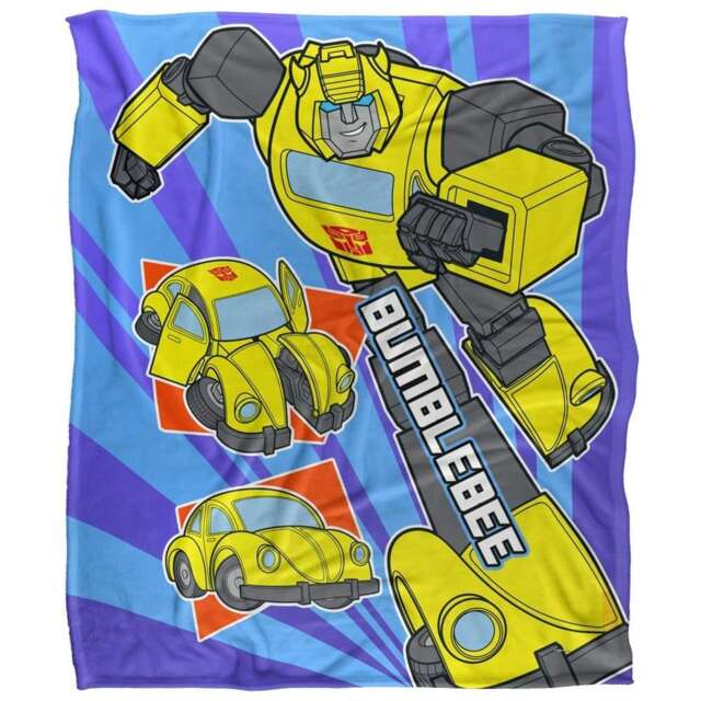 Transformers Bumblebee Blanket - White - One Size