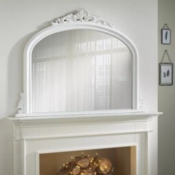 Richmond Overmantle Mirror White H 91cm x L 122cmx W 5cm 1