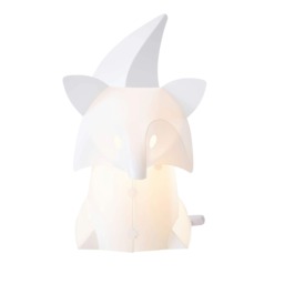 BHS Glow Kid's LED Fox Origami Table Lamp, White