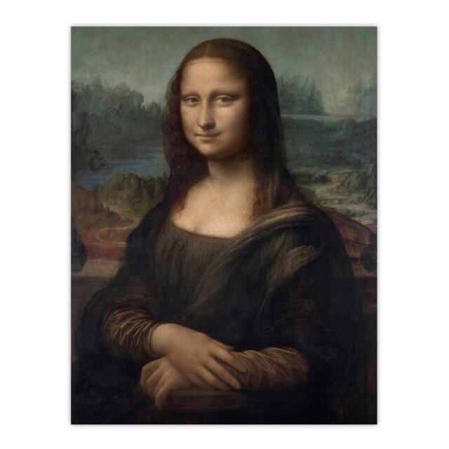 Portrait of Mona Lisa del Giocondo da Vinci Huge Wall Art Print 18X24 In